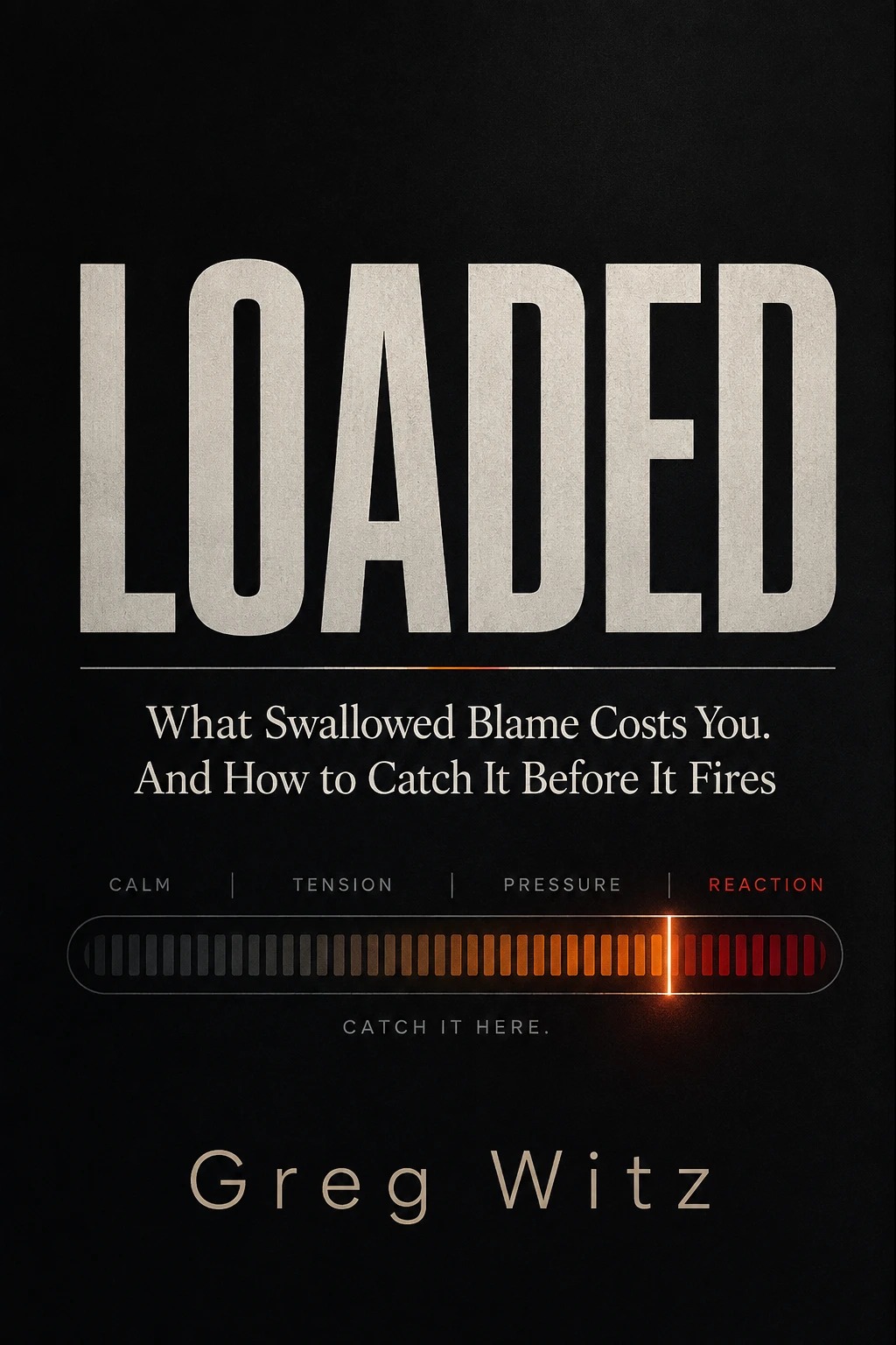 Cover of Loaded by Greg Witz: What Swallowed Blame Costs You. And How to Catch It Before It Fires.